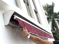 豪华伸缩篷后方管专用防水罩