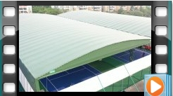 球场电动伸缩篷顶